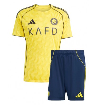 Al-Nassr Hjemmebanetrøje Børn 2025-26 Kortærmet (+ Korte bukser)